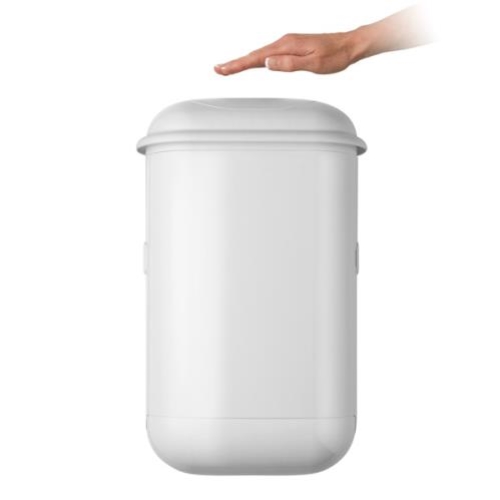 POD PETITE AUTO TOUCHFREE SANITARY BIN WHITE