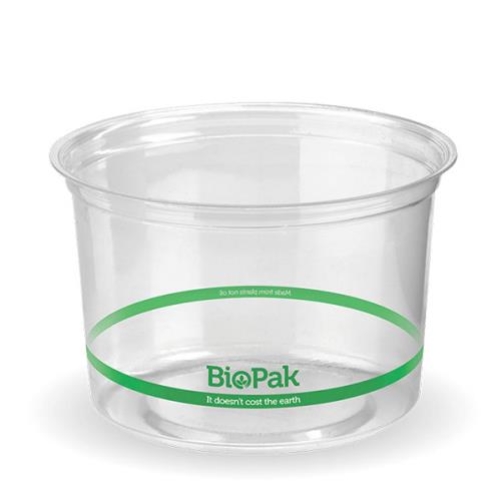 BIOPAK CLEAR SALAD BOWL PLA  500ml  500cn