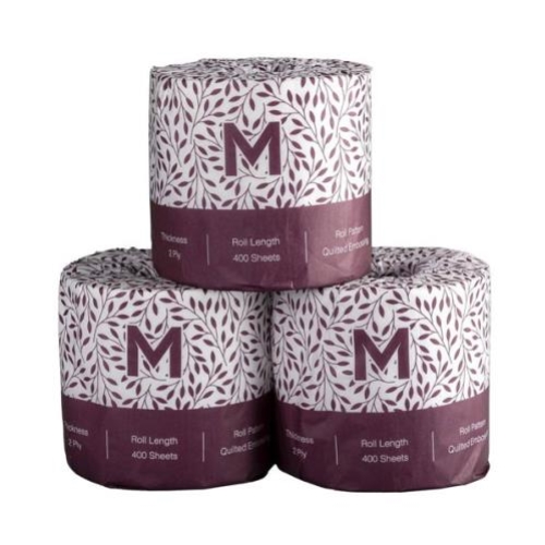 M-SERIES LUXURY WRAPPED 2Ply TOILET ROLL 400s x 48rl CTN