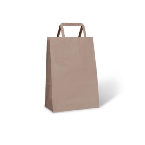 PAPER PAK #40 CARRY BAG 285x200x100 BROWN 250 CTN