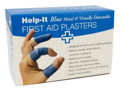 FOODGRADE BLUE PLASTERS DETECTABLE 100pk